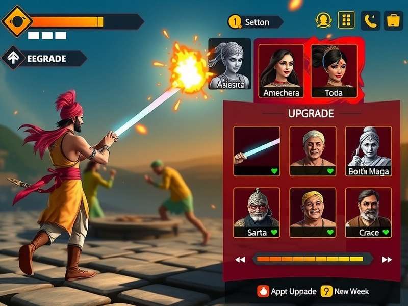 Meteor Storm Goa gameplay screenshot showing action sequence